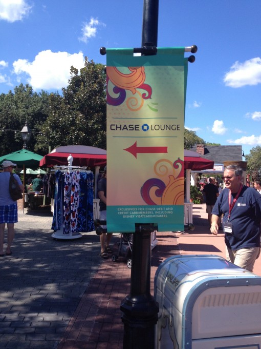 The Chase Lounge at the Epcot International Food and Wine Festival. 