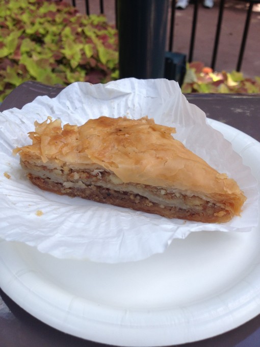 Baklava in Morrocco at Epcot