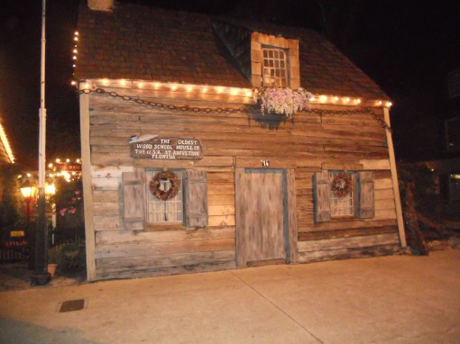 The oldest wooden school house in St. Augustine, FL