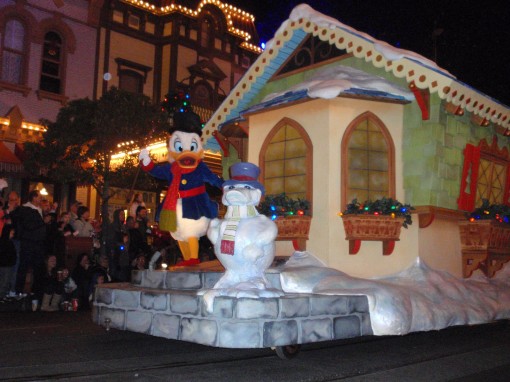 Holidays at the Magic Kingdom in Disney World. 