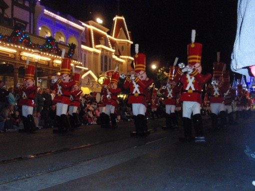 Holidays at the Magic Kingdom in Disney World. 