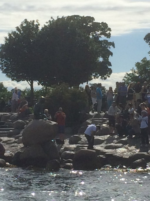 Little Mermaid Statue from the water