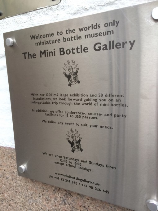 The Mini Bottle Gallery; Oslo, Norway- hours of operation