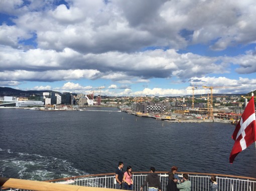 View of Oslo from DFDS Seaways Pearl