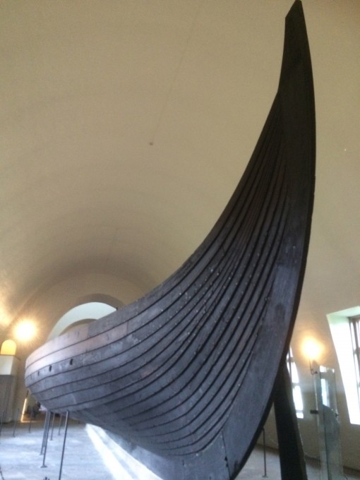 The Gokstad Ship at the Viking Ship Museum in Oslo, Norway.