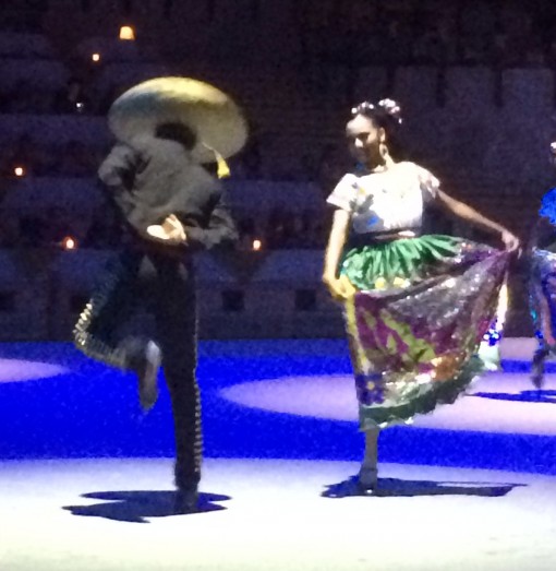 Mexican dancers at Xcaret Park in Cancun, Mexico