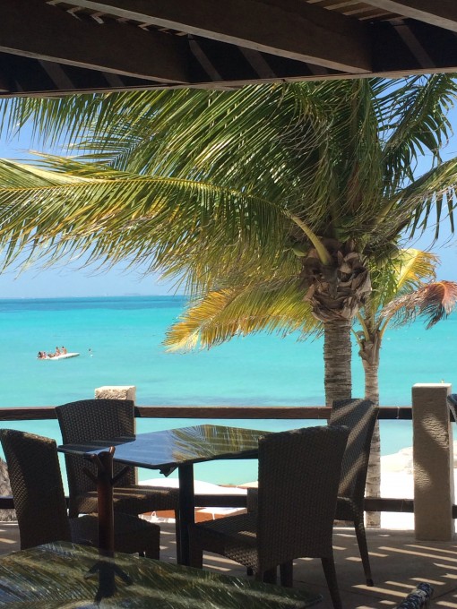 Fantastic View from Isla Contoy Restaurant at The Fiesta Americana Grand Coral Beach in Cancun, Mexico
