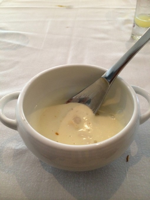 Potato Foam with Beans at Benazuza in Cancun, Mexico