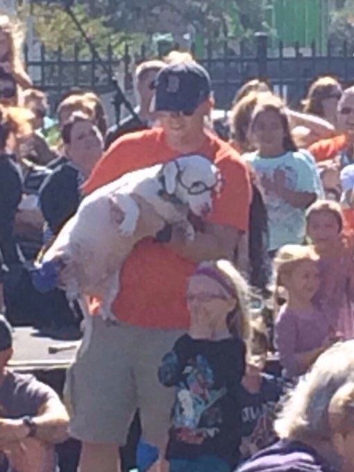 Mr. Peabody at the wiener dog costume contest at Oktoberfest in Savannah, GA