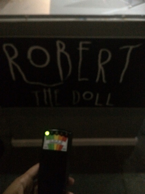 EMF detecor at Robert the Doll in Key West, FL