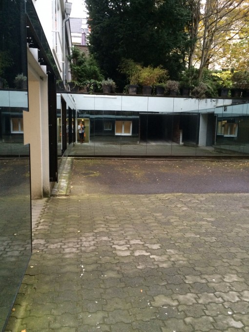 Courtyard where over 400 people were executed between 1944-1945 at the  National Socialism Documentation Center - Cologne, Germany