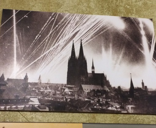 Photo of Cologne during WWII at National Socialism Documentation Center- Cologne, Germany