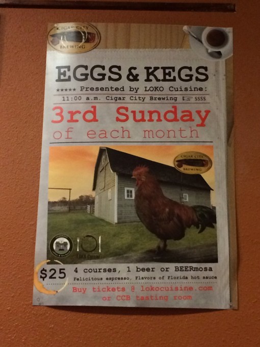 Eggs and Kegs brunch at Cigar City Brewing in Tampa, FL