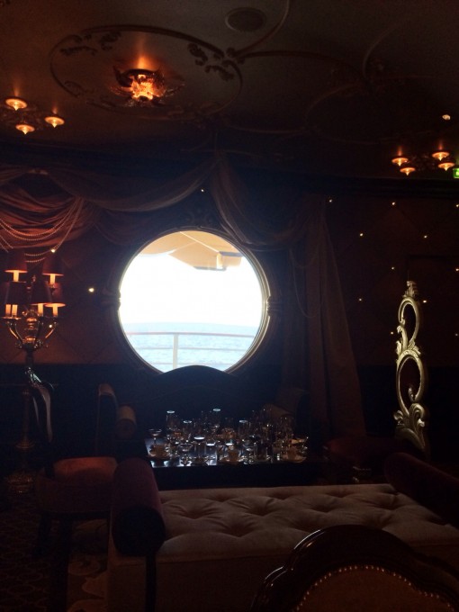 Ooh La La champagne bar on the Disney Fantasy- Disney Cruise LInes