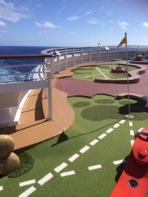 Mini-golf on the Disney Fantasy- Disney Cruise LIne