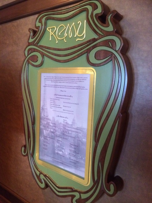 Remy restaurant on the Disney Fantasy
