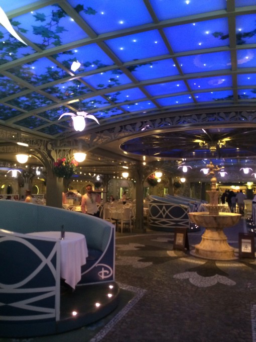 Enchanted Garden Restaurant on the Disney Fantasy- Disney Cruise LInes