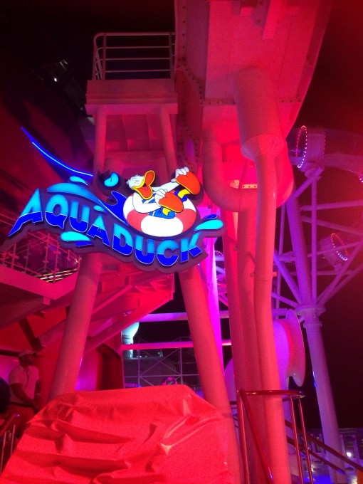 Aqua Duck water slide on the Disney Fantasy- Disney Cruise Line