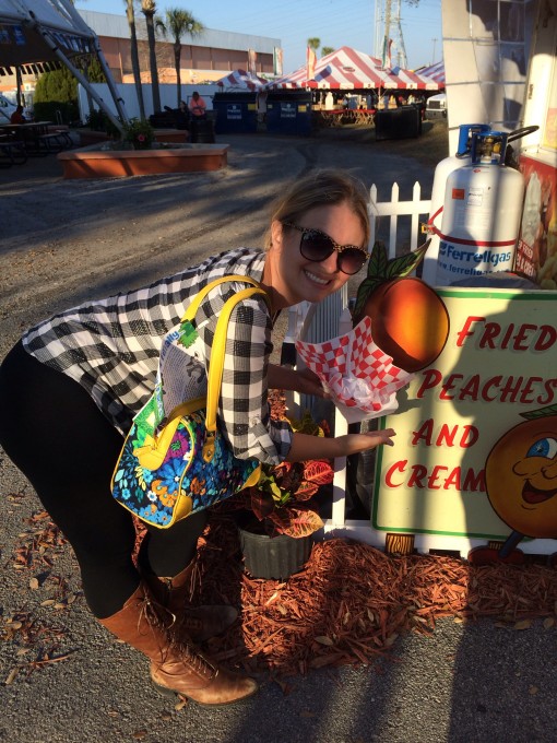 Fried Peaches and Cream- Fair Food at the Florida State Fair in Tampa, FL 2015