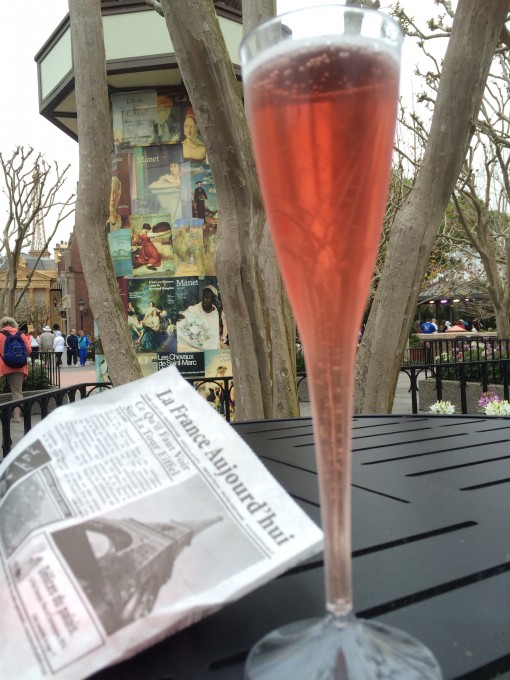 Kir Royal in France- Drinking around the world at Epcot