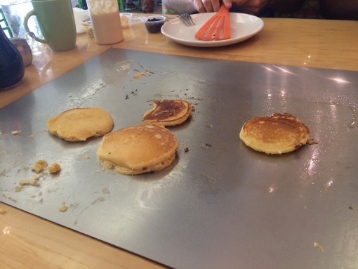 Make pancakes on your table at the Funky Brunch Cafe in Savannah, GA