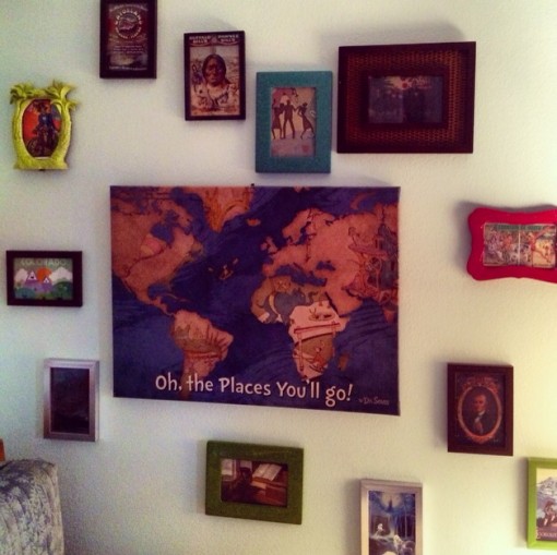 Gallery wall in the guest room