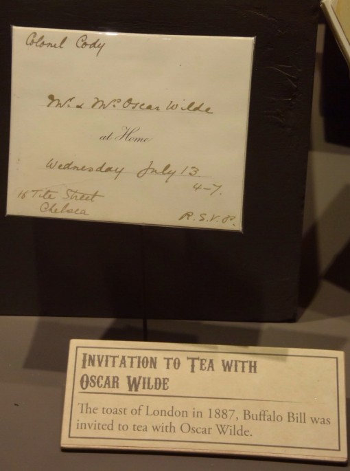 Invitation to tea from Oscar Wilde to Buffalo Bill Cody at Buffalo Bill Museum and Grave on Lookout Mountian in Golden, CO