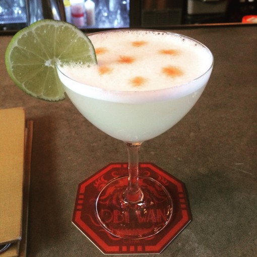 Pisco Sour at Jock Lindsay's Hanger Bar at Disney Springs