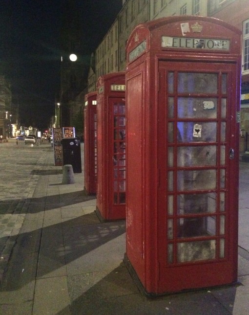 Phone booths in Edinburgh
