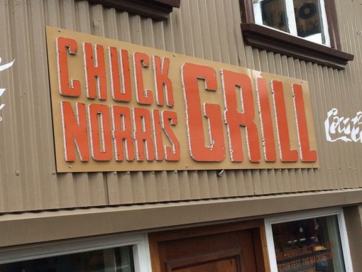 The Chuck Norris Grill in Reykjavik, Iceland
