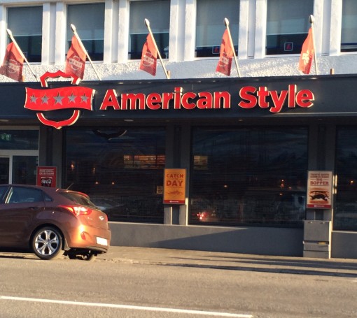"American Style" restaurant in Reykjavik, Iceland