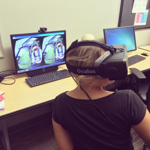 Playing around with the Oculus RIFT at the Digital Media Institute at Intertech in Shreveport, LA