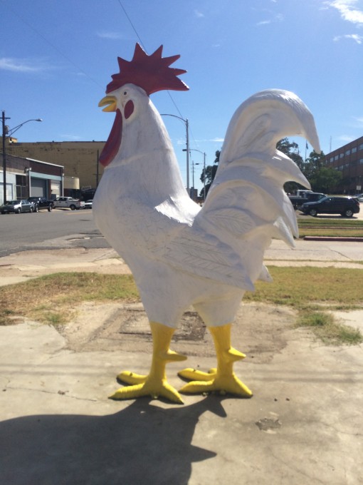 Giant rooster in Shreveport, LA