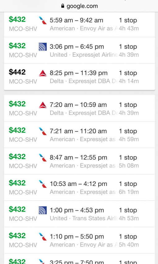 Flights from Orlando to Shreveport- Why is Shreveport so hard to get to?