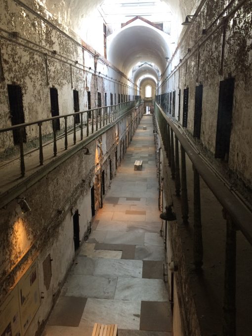 The halls of Eastern State Penitentiary in Philadelphia