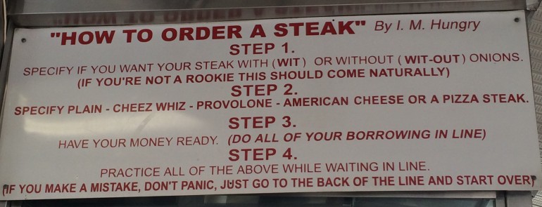 How to Order a Cheesesteak at Pat's Cheesesteaks in Philadelphia- home of the original Philly Cheesesteak