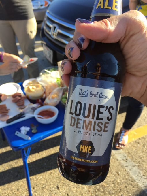 Tailgating for the Brewer's game with some local Milwaukee beer
