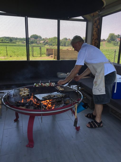 Firing up the grills at Big Berry in Primostek, Slovenia