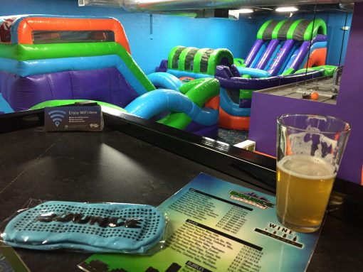 Bounce Milwaukee- Adult sized bounce houses, lazer tag, and of course... a bar!