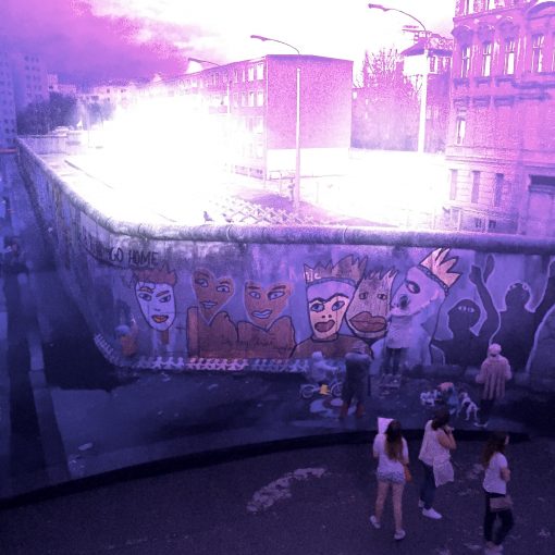 Experience The Wall, a 360 degree panorama experience about the Berlin Wall by artist Yadegar Asisi in Berlin, Germany