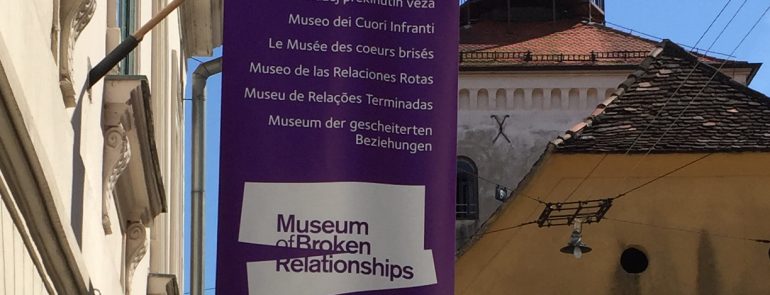 The Museum of Broken Relationships in Zagreb, Croatia exhibits donated items telling the story of the demise of personal relationships from all over the world.