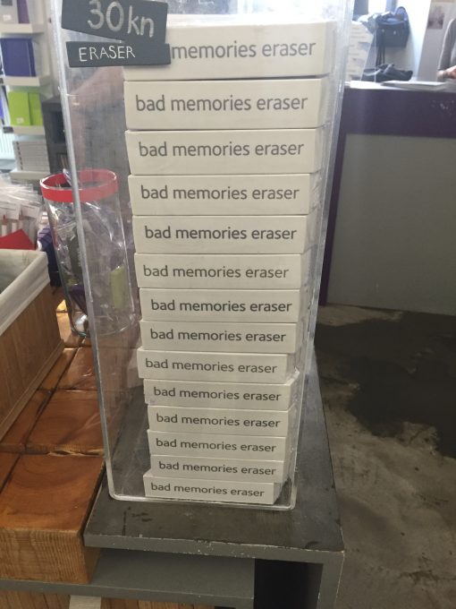 The Museum of Broken Relationships in Zagreb, Croatia exhibits donated items telling the story of the demise of personal relationships from all over the world. 