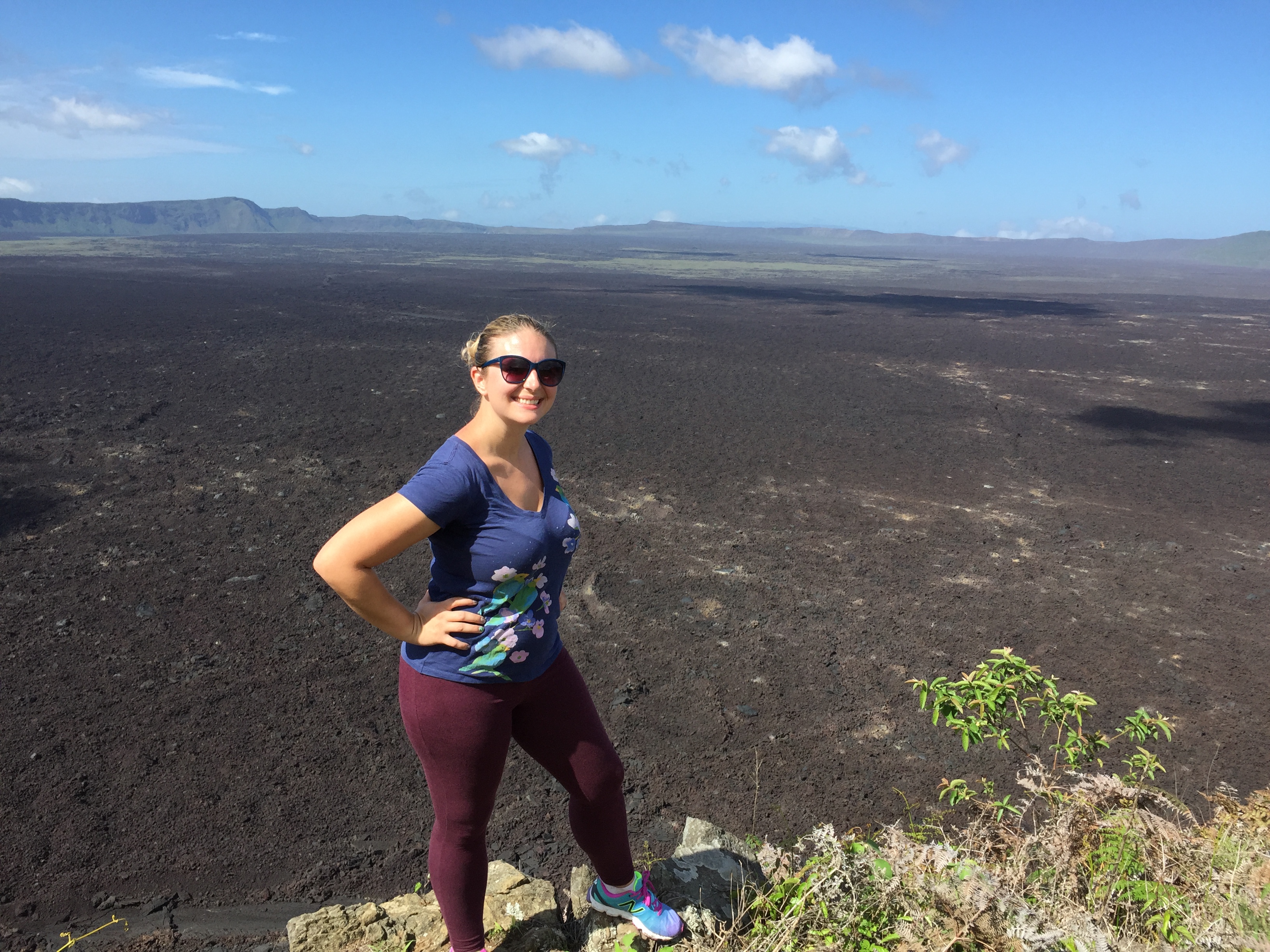 Hiking the Sierra Negra Volcano on Isla Isabela in the Galapago.