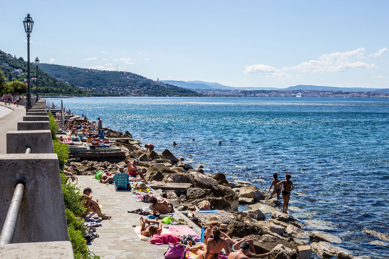 Topolini Beach, Trieste